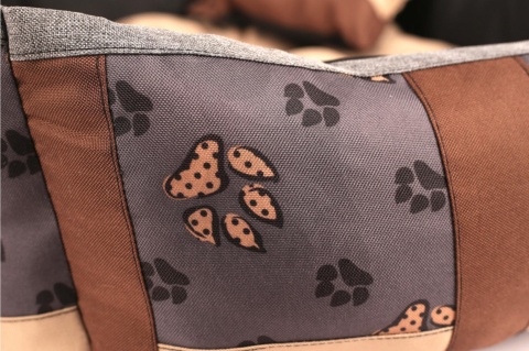 Posłanie, legowisko Klasyczne Materac + Poduszka PatchWork (MultiColor) 100x80cm XL