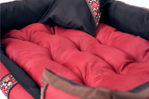 Posłanie, legowisko Klasyczne Materac + Poduszka PatchWork (MultiColor) 100x80cm XL