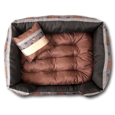 Posłanie, legowisko Klasyczne Materac + Poduszka PatchWork (MultiColor) 100x80cm XL