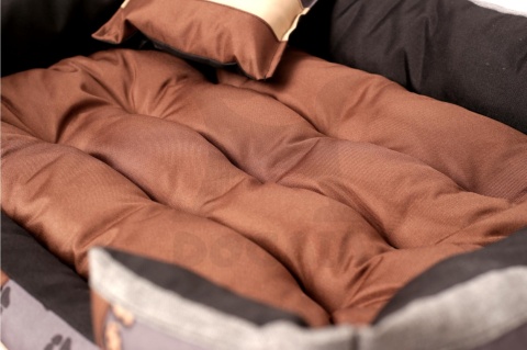 Posłanie, legowisko Klasyczne Materac + Poduszka PatchWork (MultiColor) 100x80cm XL