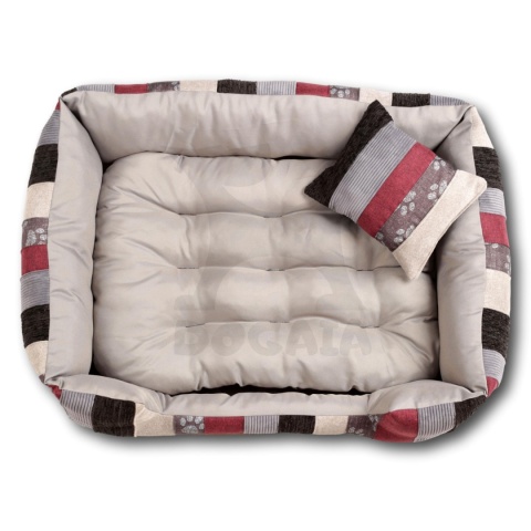 Posłanie, legowisko Klasyczne Materac + Poduszka PatchWork (MultiColor) 100x80cm XL