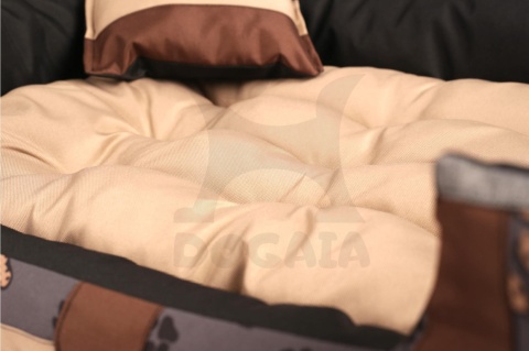 Posłanie, legowisko Klasyczne Materac + Poduszka PatchWork (MultiColor) 70x50cm S