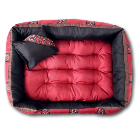 Posłanie, legowisko Klasyczne Materac + Poduszka PatchWork (MultiColor) 70x50cm S