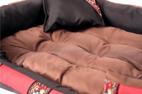 Posłanie, legowisko Klasyczne Materac + Poduszka PatchWork (MultiColor) 70x50cm S