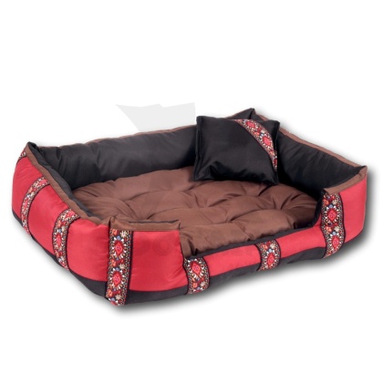 Posłanie, legowisko Klasyczne Materac + Poduszka PatchWork (MultiColor) 100x80cm XL