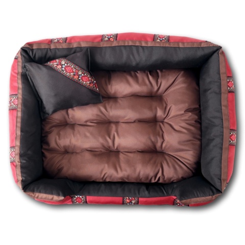 Posłanie, legowisko Klasyczne Materac + Poduszka PatchWork (MultiColor) 100x80cm XL