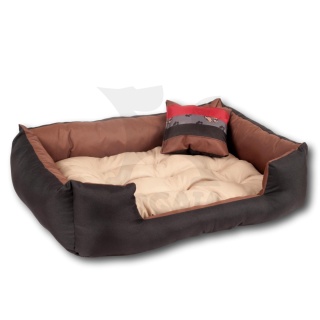 Posłanie, legowisko Klasyczne Materac + Poduszka (SolidColor) 100x80cm XL