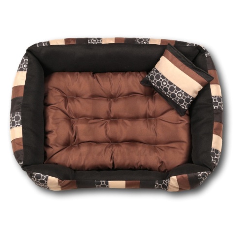 Posłanie, legowisko Klasyczne Materac + Poduszka PatchWork (MultiColor) 100x80cm XL