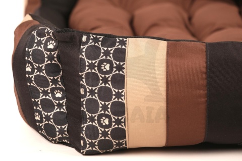 Posłanie, legowisko Klasyczne Materac + Poduszka PatchWork (MultiColor) 100x80cm XL