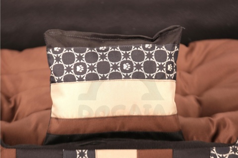 Posłanie, legowisko Klasyczne Materac + Poduszka PatchWork (MultiColor) 100x80cm XL