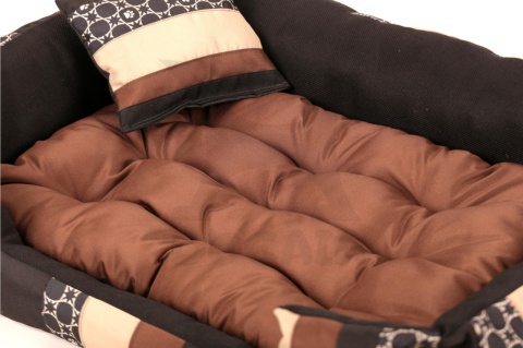 Posłanie, legowisko Klasyczne Materac + Poduszka PatchWork (MultiColor) 100x80cm XL