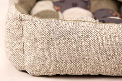 Posłanie, legowisko Klasyczne Materac + Poduszka PatchWork (MultiColor) 76x56cm M