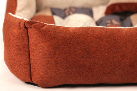 Posłanie, legowisko Klasyczne Materac + Poduszka PatchWork (MultiColor) 76x56cm M