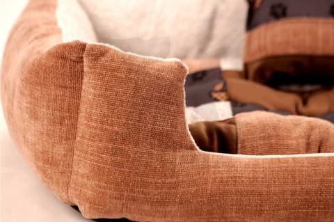 Posłanie, legowisko Klasyczne Materac + Poduszka PatchWork (MultiColor) 76x56cm M