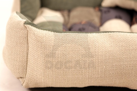 Posłanie, legowisko Klasyczne Materac + Poduszka PatchWork (MultiColor) 76x56cm M