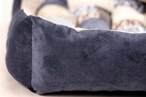 Posłanie, legowisko Klasyczne Materac + Poduszka PatchWork (MultiColor) 76x56cm. Tylko jedna sztuka!